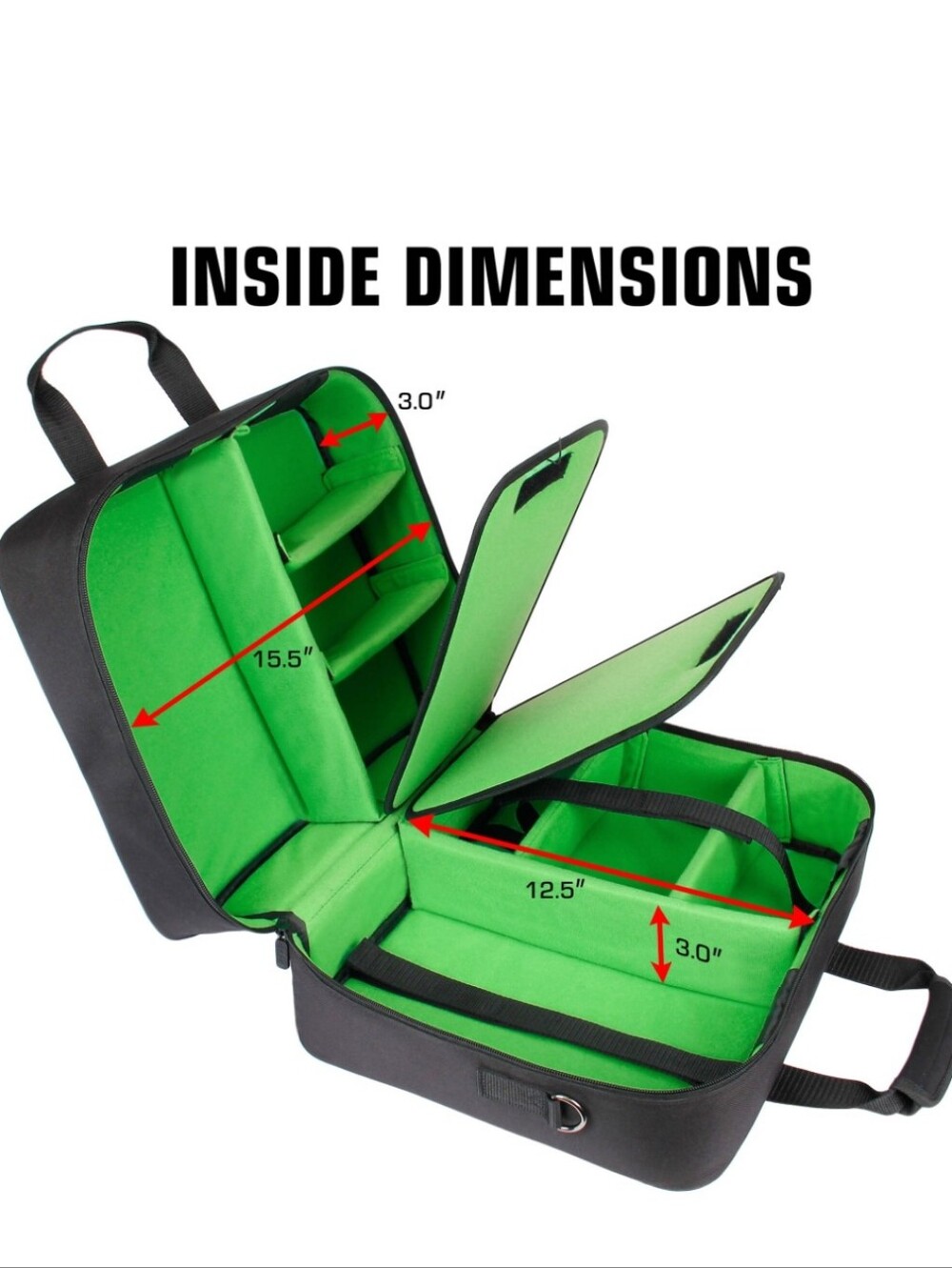 USAGEAR S23 Console travel case for Xbox in black /Green - Picture 2 of 13